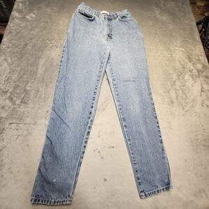 Vintage Arizona Jeans Womens 7 High Rise Tapered Made USA Denim Distressed 90s